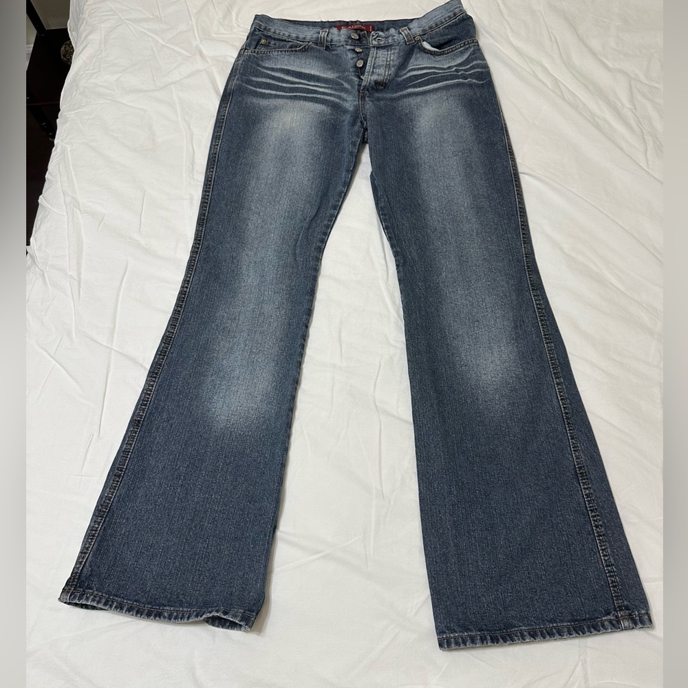 Cadini Sport 33x34 boot cut, button fly jeans, made in Italy, hardly worn